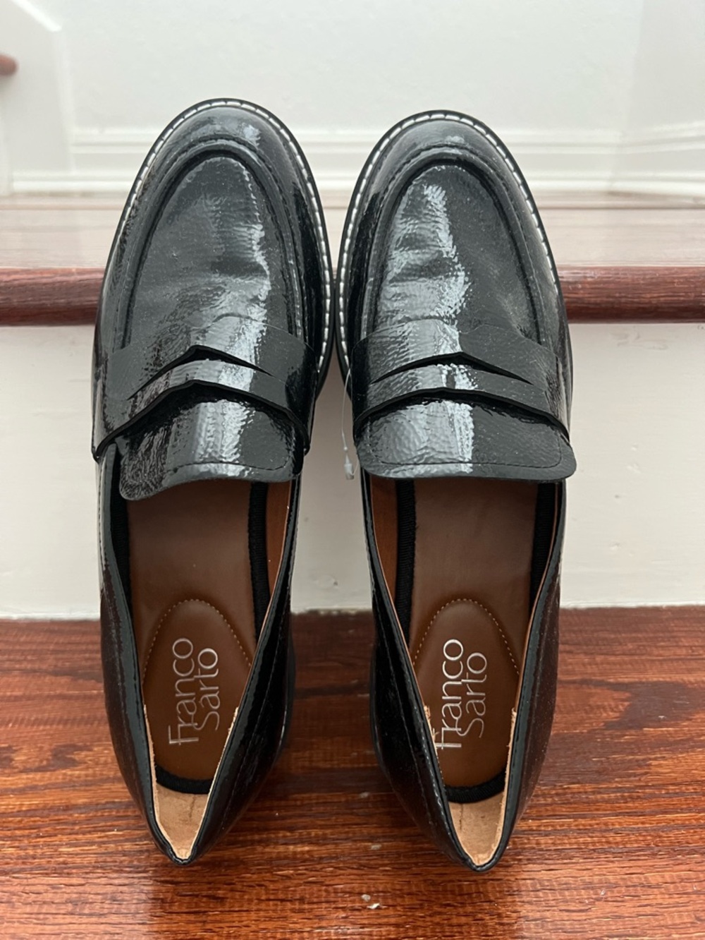 Franco Sarto Balin Lug Sole Loafers | black | 8.5 M